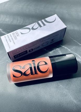 Saie dew blush liquid cheek blush кремовые румяна в оттенке spicy