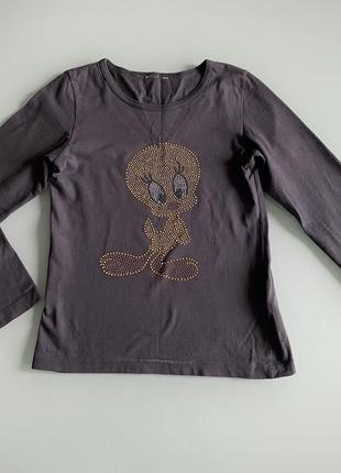 Лонгслив реглан с длинным рукавом , кофта