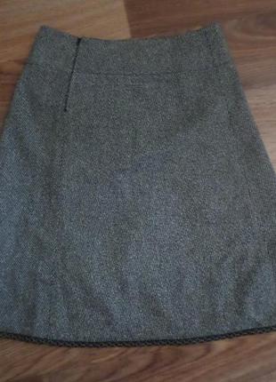 Твидовая юбка на подкладе3 фото