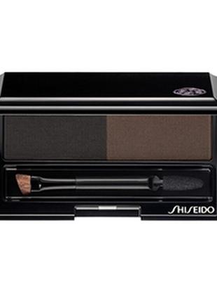 Тіні для повік і брів shiseido eyebrow and eyeliner compact br603 light brown змінний1 фото