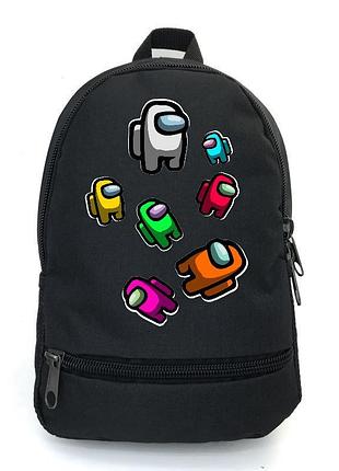 Рюкзак амонг ас підлітковий among us cappuccino toys amng-0012 чорний (43 х 30 х 17 см)