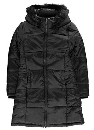 Куртка удлиненная брендовая черная  xs или на девочку 14-15 лет