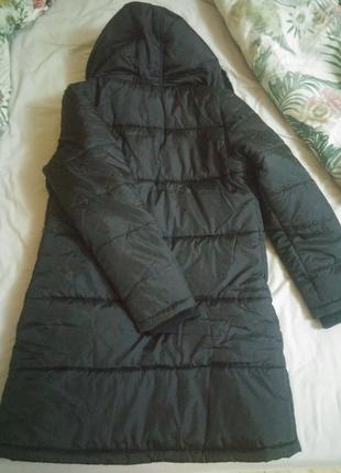 Куртка подовжена брендовий чорна xs або на дівчинку 14-15 років5 фото