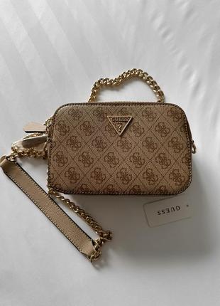 Женская сумка гесс бежевая guess beige оригинал
