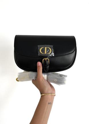 Женская сумка кристиан диор черная christian dior black premium