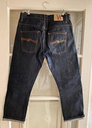 Якісні, щільні, італійські джинси nudie hank rey dry orange selvedge , розмір 33 х 322 фото