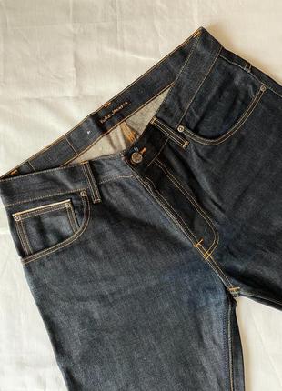 Якісні, щільні, італійські джинси nudie hank rey dry orange selvedge , розмір 33 х 323 фото