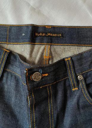 Якісні, щільні, італійські джинси nudie hank rey dry orange selvedge , розмір 33 х 326 фото