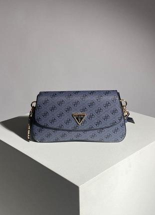 Жіноча сумка гесс синя guess cordelia flap shoulder bag blue