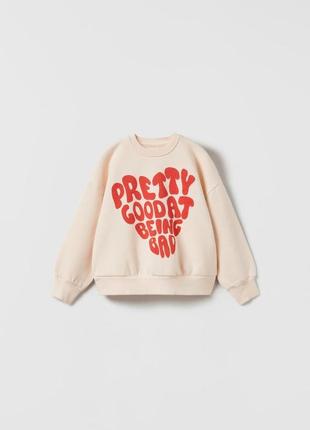 Новый свитшот ( кофта ) zara на 3 - 4 р ( 104 см ) и 4 - 5 р ( 110 см )