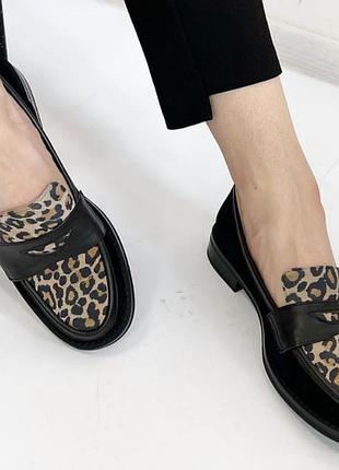 Туфли,макасины,люкс,принт леопардовый, турция,замша и кожа.