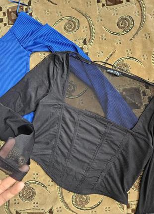 Полупрозрачный лонгслив🩶