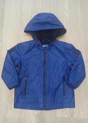 Ветровка легкая, тоненькая, непромокаемая, дождевик с капюшоном на 18 мес.