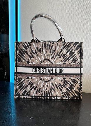 Женская сумка шоппер кристиан диор коричневая christian dior brown5 фото