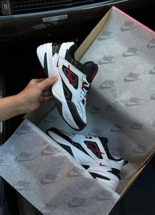 Кроссовки nike m2k tekno premium black red white8 фото