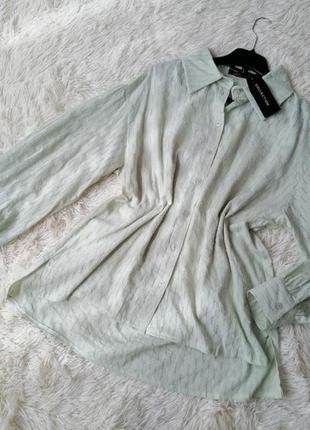 Сорочка блуза з бавовняної натуральної тканини вишивкою прошива оверсайз повномірні розміри1 фото