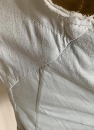 Блуза-сорочка без рукавів із подовженою спиною 🖤4 фото