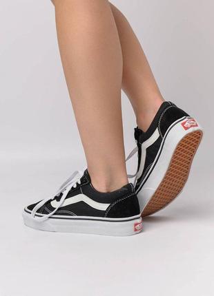 Vans old skool black white premium8 фото