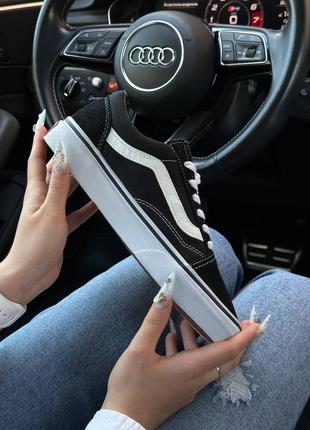 Vans old skool black white premium7 фото