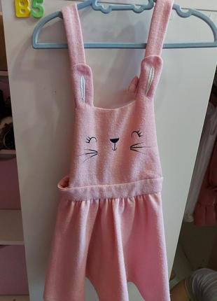 Теплый сарафан для девочки