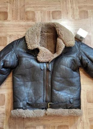 Куртка винтаж irvin raf sheepskin flying jacket 1970s (simon green)1 фото