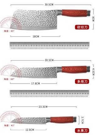 Набір кухонних ножів keji kj2-37 фото