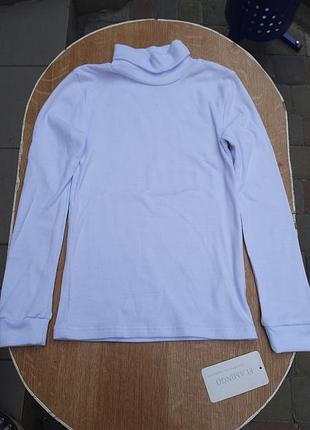 Гольф белый водолазка