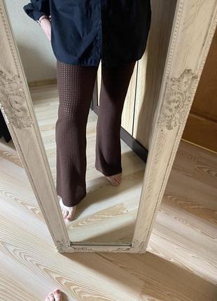 Модные коричневые брюки как кроше на резинке 46-48 р1 фото