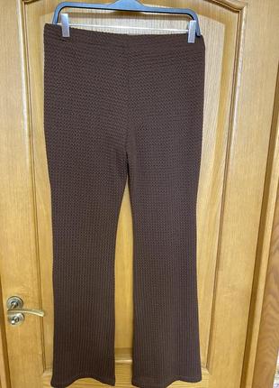 Модные коричневые брюки как кроше на резинке 46-48 р6 фото