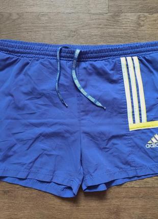 Винтажные шорты adidas мужские пляжные плавки трусы фиолетовые спортивные