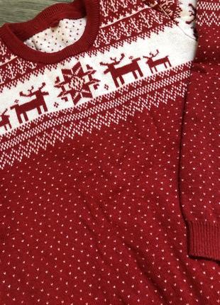 Утепленный свитер новогодний2 фото