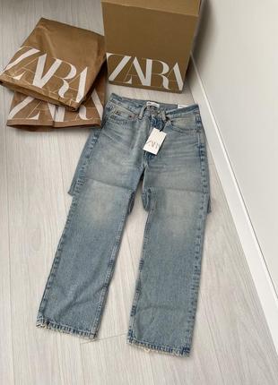 Прямые джинсы zara straight