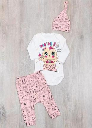 Костюм на девочку  ясельный 3-6, 6-9  мес