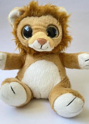 Большая мягкая игрушка лев 🦁 с большими блестящи глазами