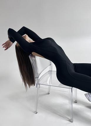 Фитнес комбинезон с корсетом, спортивный комбинезон лосины с открытой спинкой,...