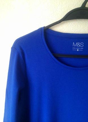 Новий синій лонгслив m&s 18 uk