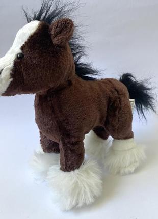 Мягкая игрушка лошадка коричневая лошадь 🐎