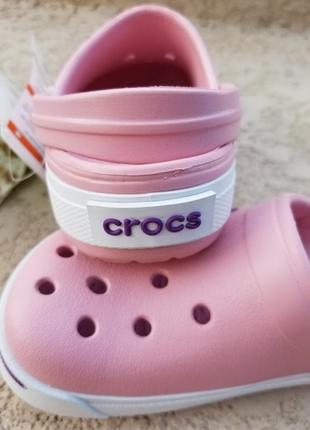 Крокс 2.5 детские crocs crocband ii clogs petal/dahlia2 фото