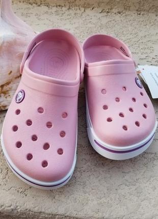 Крокс 2.5 детские crocs crocband ii clogs petal/dahlia6 фото