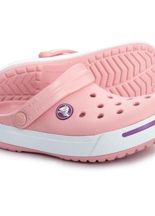 Крокс 2.5 детские crocs crocband ii clogs petal/dahlia8 фото