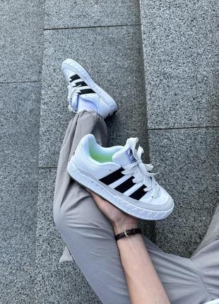 Мужские кроссовки adidas adimatic white black grey 45