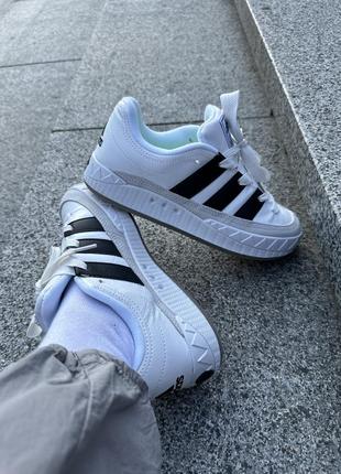 Мужские кроссовки adidas adimatic white black grey 45