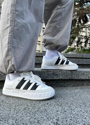 Мужские кроссовки adidas adimatic white black grey 45