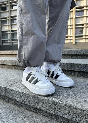 Мужские кроссовки adidas adimatic white black grey 45
