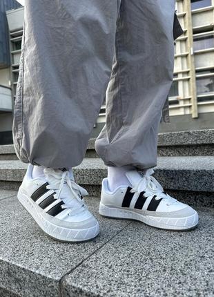Мужские кроссовки adidas adimatic white black grey 45