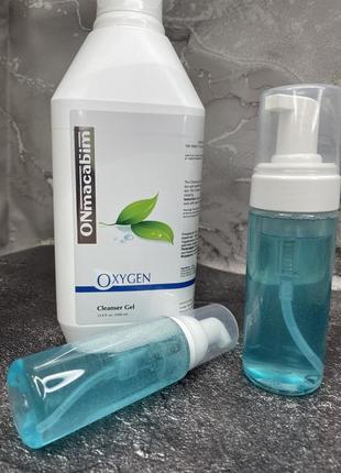 🤍onmacabim очищающий гель (пенка) для лица oxygen cleancer gel ❕разлив❕4 фото