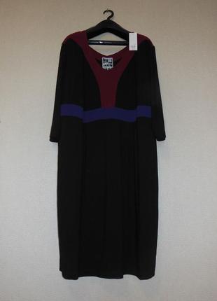 Платье мега-батал супер-стретч evans (британия) uk/32 очень большой размер