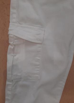 Белые скинни amy&amp;ivy с кармашками и карманами карго. размер s3 фото