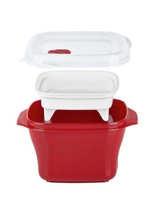 Пароварка ernesto 1,45 л. у мікрохвильовці контейнер для приготування на пару мікрохвильовій печі свч пічки форма ємність pepco jysk tupperware