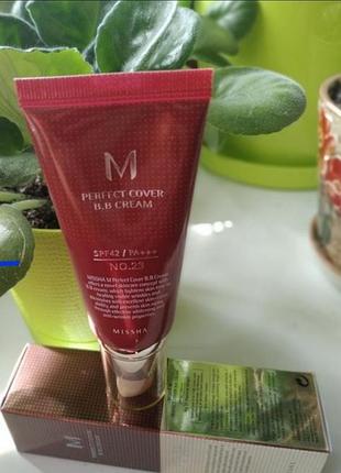 Бб крем missha m perfect cover bb cream spf42/pa+++ 21 тон